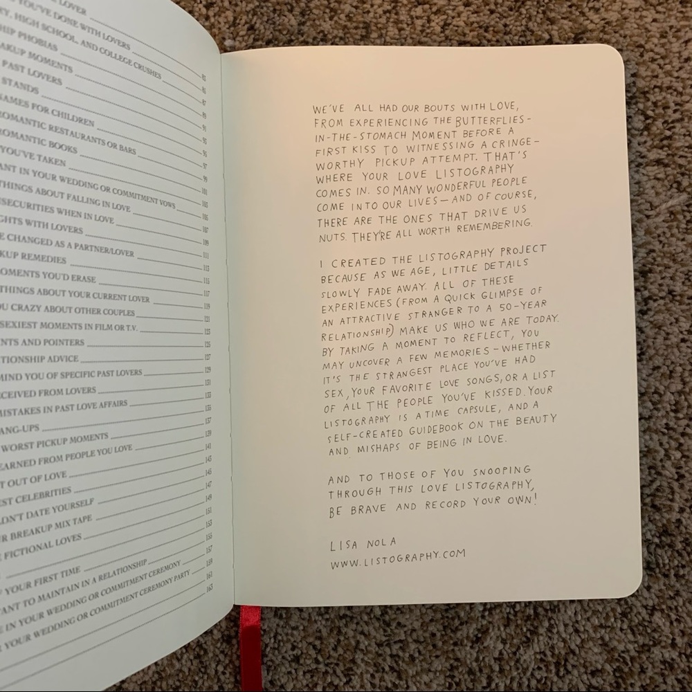 Listography book - Picture 2 of 8